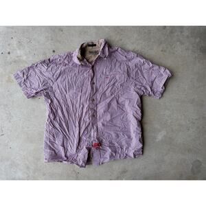 Wrangler Hero Red Checkered Short Sleeve Western Shirt - Size L